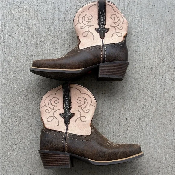 NEW Justin Boots 6” Chellie Quake Boot in Brown Cream Women’s 8B - Picture 5 of 9